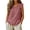 Watermelon Red -AQ23, variant on Dwellite Women Cotton Linen Shirts Summer Casual Comfy Sleeveless Crewneck Tank Tops Loose Lightweight Blouses Light Gray 3XL