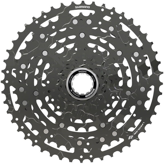 Shimano CUES CS-LG400-10 Cassette - 10-Speed, 11-48t, LINKGLIDE, Black