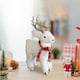 thumbnail image 1 of Adorno navideño de reno de peluche, decoración navideña, animal de peluche decorativo coleccionable, juguete de peluche para mesa de bar de vacaciones Bufanda roja, 1 of 8
