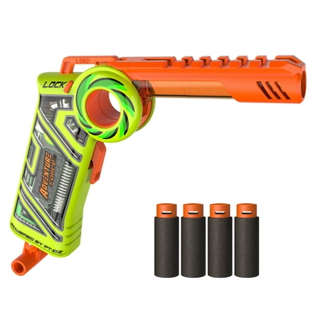 Adventure Force Tactical Strike Cricket Pro Half-Length Quick-Flip Pro Dart Blaster - Blast up to 110 ft with 4 Half-Length Pro Darts, 14 