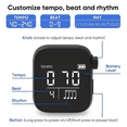 thumbnail image 3 of Métronome Vibrant, Métronome Numérique Portable pour Instruments et Entraînement Physique Sportif, Rythme Tempo Beat, 3 of 5