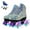 Sliver + Flashing Wheel, variant on EONROACOO Black Roller Skates for Women Men, Light-up Skates for Girls(Women 8/Men 6.5)