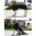 thumbnail image 4 of HQREA Warm Dog Winter Coat with Fleece-Lined Turtleneck Waterproof Large Dogs Vest Snow Jacket, 4 of 6