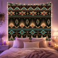 thumbnail image 2 of Mountain Lake Complex with Horizontal Bands Geometric Motifs, Mystical Fantasy for Space Lovers, Galaxy Room Decor, Housewarming Gift, Tapestry Wall Hanging for Bedroom and Dorm, 2 of 7