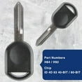 thumbnail image 5 of Car Key Replacement for 2000 2001 2002 2003 2004 2005 2006 2007 2008 2009 2010 2011 2012 2013 2014 2015 2016 Ford Lincoln Mercury Ignition Transponder, H84 H92 40 80 Bit - 2 Pack, 5 of 5