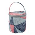 thumbnail image 1 of Wholesale Blue Geometric Wool Storage Bucket Bag - Compact, Portable Crochet Tool Organizer for Home Use, Direct from Manufacturer, Durable Material, Easy Access Design for Domestic & International, 1 of 6