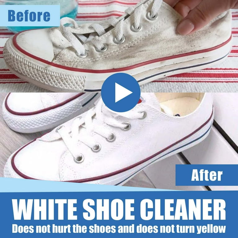 FAHXNVB Multi-functional Cleaning and Stain Removal Cream, Multipurpose Cleaning Cream, White Shoe Cleaning Cream with Sponge, White Shoe Cleaner, No Need to