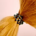 thumbnail image 2 of Amelia Beauty, 8 Small Shinny Elastic Hair Telephone Cord Coils, 1.5in Diameter Spiral Hair Ties, Strong Hold, Gentle on Hair, Green, 2 of 10