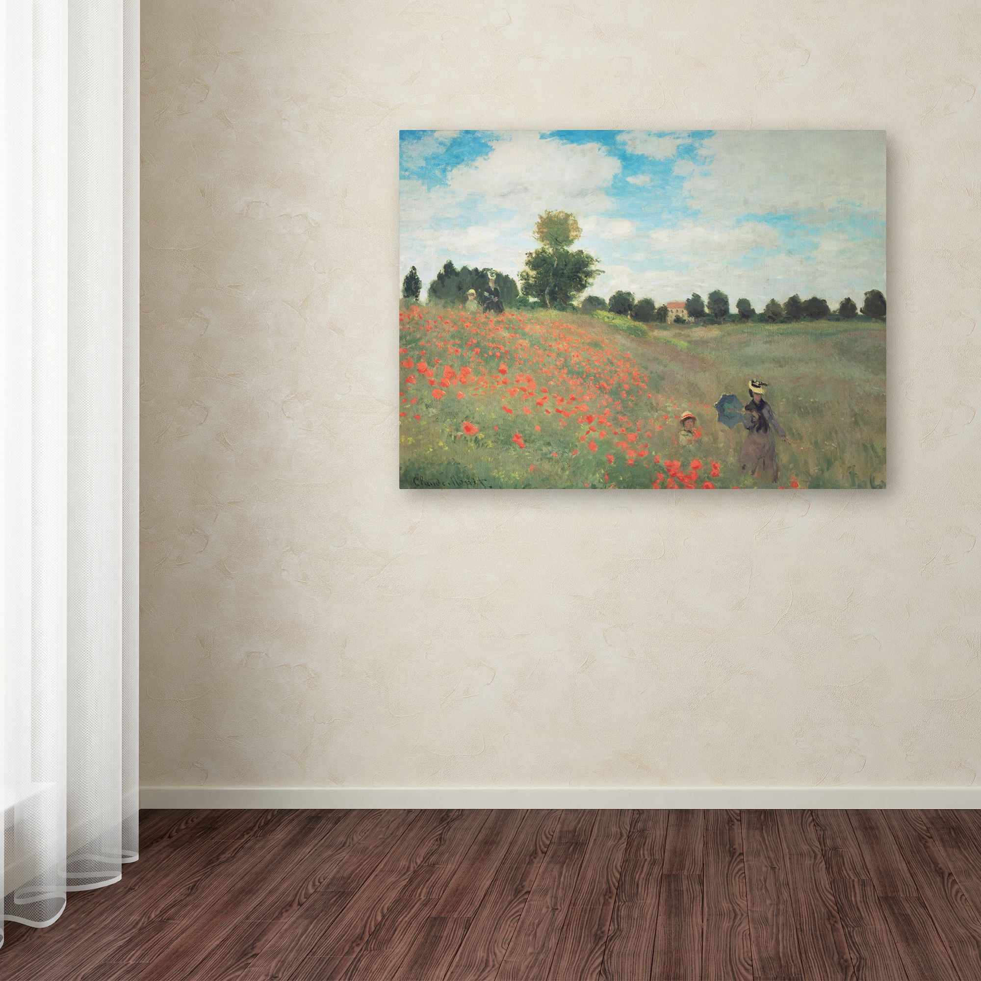 Trademark Fine Art 'Les Conquelicots' Canvas Art by Claude Monet