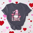 thumbnail image 2 of VKOYWKM Valentine's Tees Women Cute Love Heart Print T-Shirts Cute Tops Holiday Short Sleeve T Shirts Casual Crew Neck Romantic Tshirts, 2 of 7