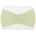 thumbnail image 1 of 10 Pcs, 8" X 13" (Unstretched) Ruffled Spandex Chair Band - Sage Green For Wedding Or Special Event Decor, 1 of 1