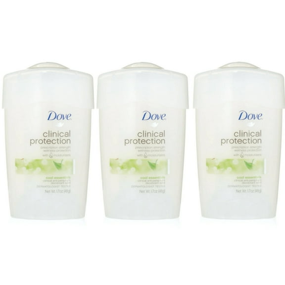 3 Pack Dove Clinical Protection Anti-Perspirant Deodorant Cool Essentials 1.70oz