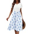 thumbnail image 3 of Vestido midi Zeagoo White Summer Beach con bolsillos para mujer, 3 of 6