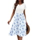 thumbnail image 3 of Vestido midi Zeagoo White Summer Beach con bolsillos para mujer, 3 of 6