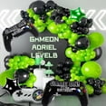 thumbnail image 1 of SINGOMON Video Game Birthday Decorations Green and Black Balloon Arch Kit Black Green Balloon Garland Kit Game Controller Balloons Star Balloons for Boys Birthday Decorations, 1 of 6