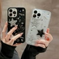 thumbnail image 2 of Bling Glitter 3D Stars Diamond Phone Case Compatible with iPhone Case (Clear,iPhone 11 Pro), 2 of 7