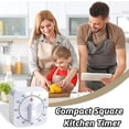 thumbnail image 5 of Kitchen Timer Kitchen Timers For Cooking Egg Timers For Boiling Eggs Mechanical Timer Clock Countdown Timer Small Countdown Clock For Teachers Kids Exercise Home Cooking Baking White, 5 of 5