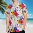 thumbnail image 5 of High Quality Hawaiian Shirts for Men Short Sleeve Aloha Beach Shirt Floral Summer Casual Button Down Shirts Blouses A4YNCA, 5 of 7