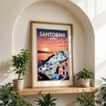 thumbnail image 5 of Vintage Santorini Illustration | Greek Island Art Print - Fira Greece Illustration Unframed Wall Art Print 5 x 7 inches, 5 of 60