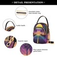 thumbnail image 4 of FORMRS Crossbody Bag for Women Quilted Travel Shoulder Cell Phone Purse with Chain Strap Handbag, Neon Road, 4 of 7