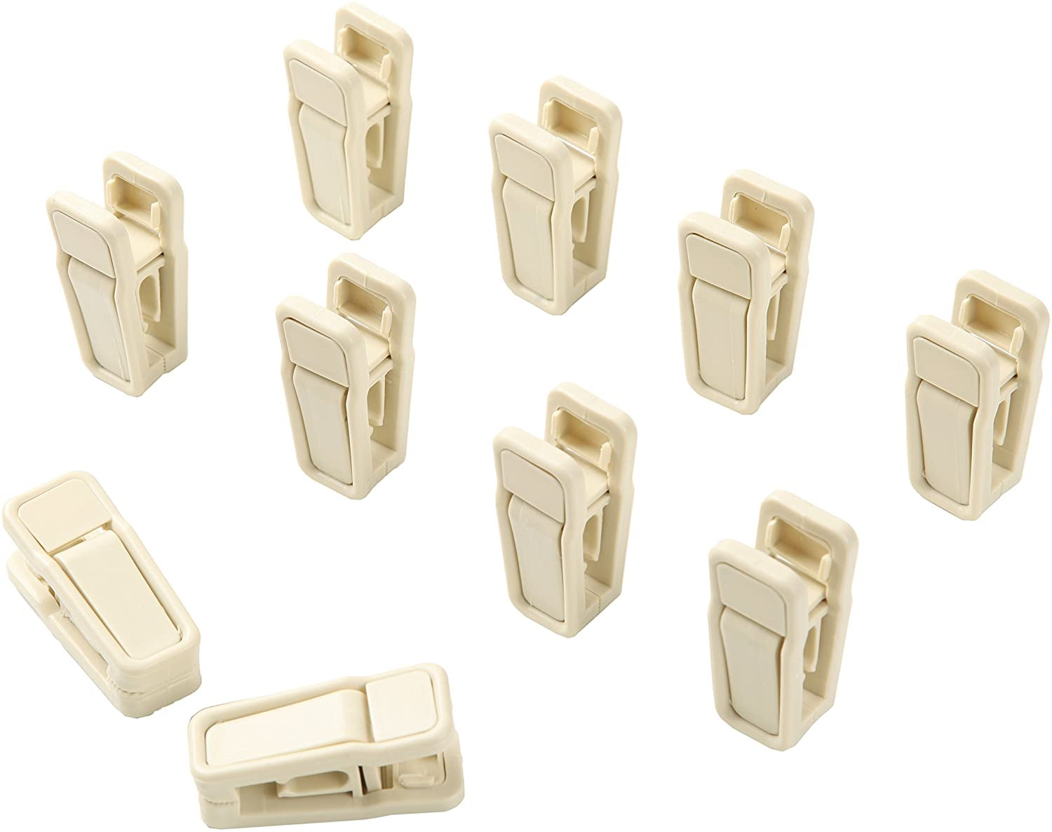 Non-Slip Clothes Hanger for Baby and Kids 30-Pack Velvet Hangers with 10 Finger Clips,Beige