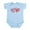 Sky Blue, variant on CafePress - Patriotic Peace Sign And USA Flag Infant Bodysuit - Baby Light Bodysuit, Size Newborn - 24 Months