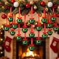 thumbnail image 7 of 24 Pack Christmas Hanging Ornaments with Printed Ribbon,Christmas Mood-Creating Decorations for Christmas Tree Gift Decor,DIY Holiday Arrangement and Home Styling,Green, 7 of 7