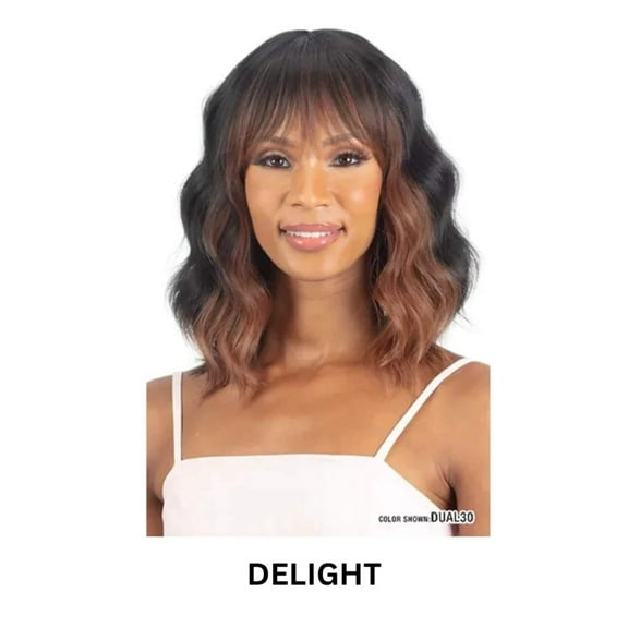 Mayde Beauty Mocha Series 100% Human Hair Premium Fiber Blend Wig - Delight