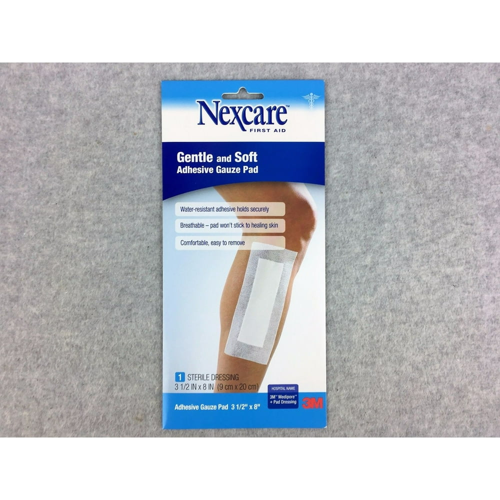 3M Nexcare First Aid Premium Adhesive Gauze Pad, 1 ea