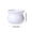 White, variant on COM1950s Mini Flower Pots for Indoor Plants, Small Crochet Style Planters, Plastic Tabletop Vases for Home Decor, Cute Diy Craft Containers