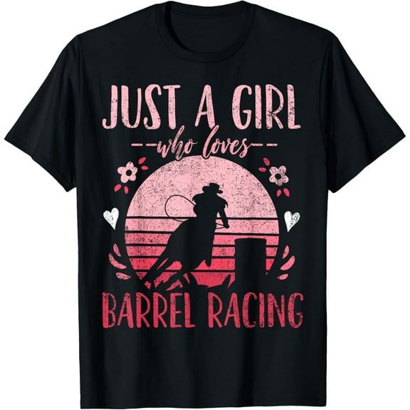 Barrel Racer Just a Girl Who Loves Barrel Racing Vintage T-Shirt