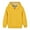 Yellow, variant on Uxgjfwu Toddler Kids Flannel Sweatshirt Boys Girls Winter Warm Plush Lined Long Sleeve Shirts Casual Sports Hooded Tops