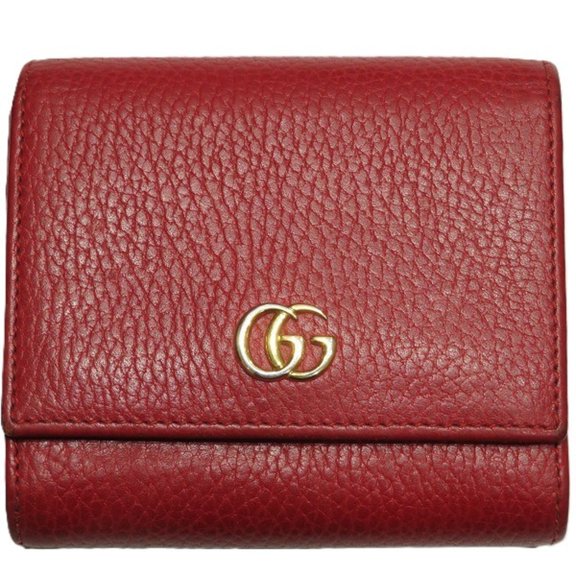 Pre-Owned Gucci Double G Compact Wallet 598587 Bi-fold for Women