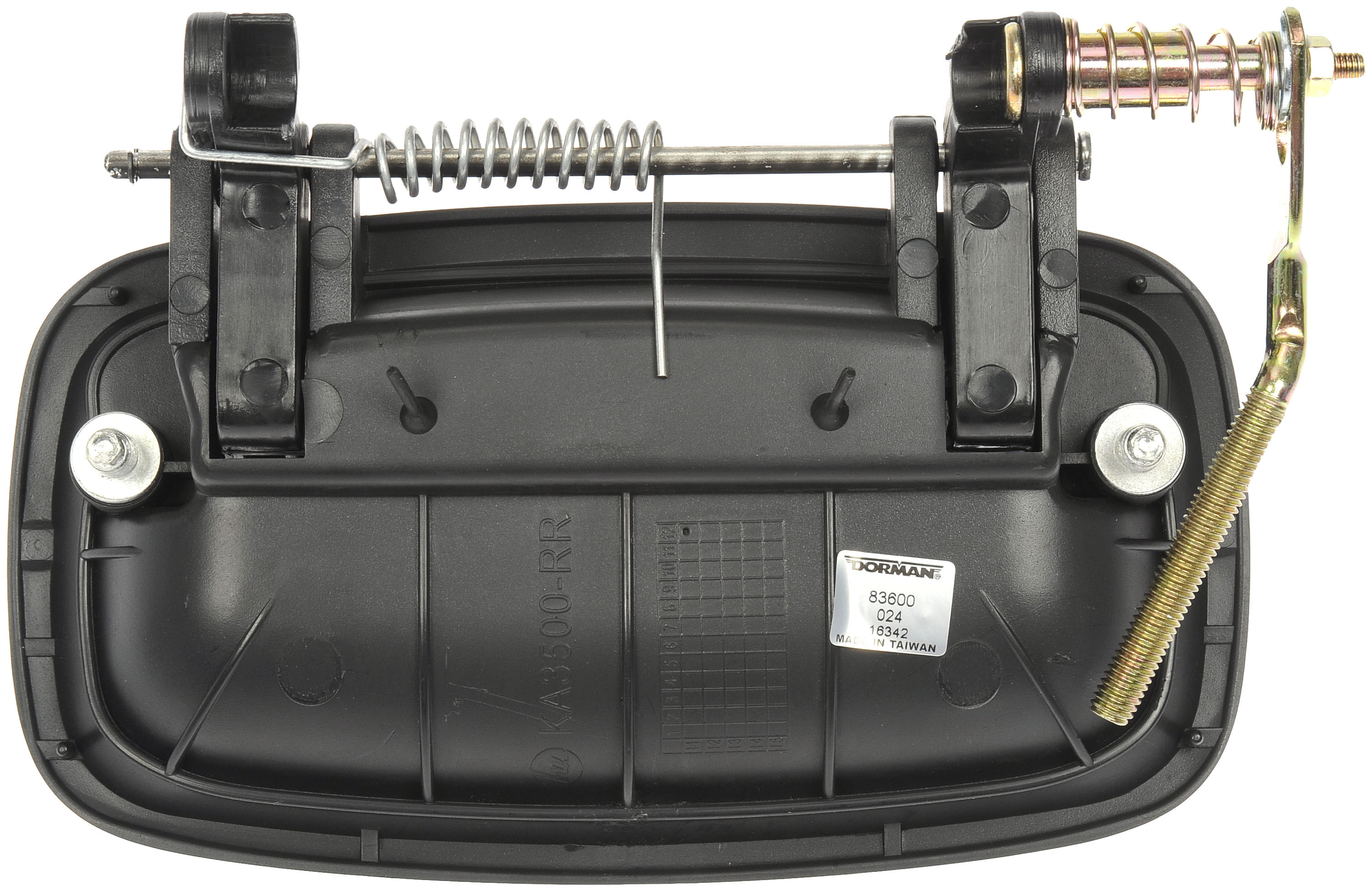 Dorman 83600 Rear Passenger Side Exterior Door Handle for Specific Kia Models, Smooth Black