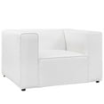 thumbnail image 2 of Modway Mingle Upholstered Fabric Armchair in White, 2 of 4