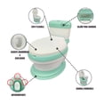 thumbnail image 2 of Baño Entrenador Bacinica The Baby Shop  FG-342 con tapa y asiento acojinado Verde, 2 of 8