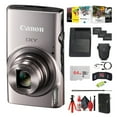 thumbnail image 1 of Canon IXY 650 HS Compact Camera 12x Zoom Silver Bundle with 2x 64GB Cards, Charger, Card Reader, Tripod, Cleaning Kit (International Model), 1 of 8