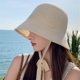 thumbnail image 4 of Sombrero de pescador con circunferencia de 56-58cm para mujer, sombrero de pescador para el sol, serpentina que cubre toda la cara, protector solar antiultravioleta, 4 of 5