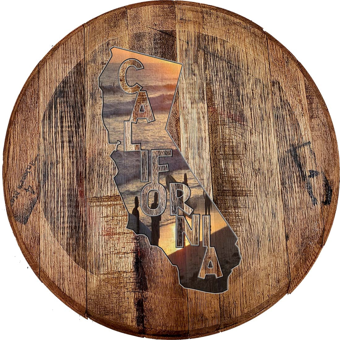 Bar Sign California Beach Sunset Ocean Bar Wall Decor