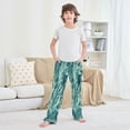 thumbnail image 6 of Boy's Pajama Pants Boys' Long Sleep Pants Children's Pajama Pants Loose Fitting Pajama Pants are Convenient to Put on and Take off L Blue Seaweed, 6 of 9