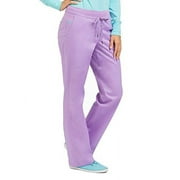 Med Couture Women's Flex-It 8715 Yoga Waist Scrub Pant- Purple Haze/Blue Crush- X-Small Petite