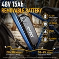 thumbnail image 4 of AMYET EB26 Electric Bike for Adults, Peak 1500W 48V 15Ah, 26" Fat Tire Ebike, E-Mountain Bicycle, UL2849, 4 of 13
