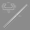 thumbnail image 2 of T Track Miter Track, 2 Pcs T Slot Miter Track, Aluminium T Tracks, T Aluminium Alliage, Aluminium Alliage T Track, T Track Rail, T-slot Miter Track, T Rail Mi, 2 of 5