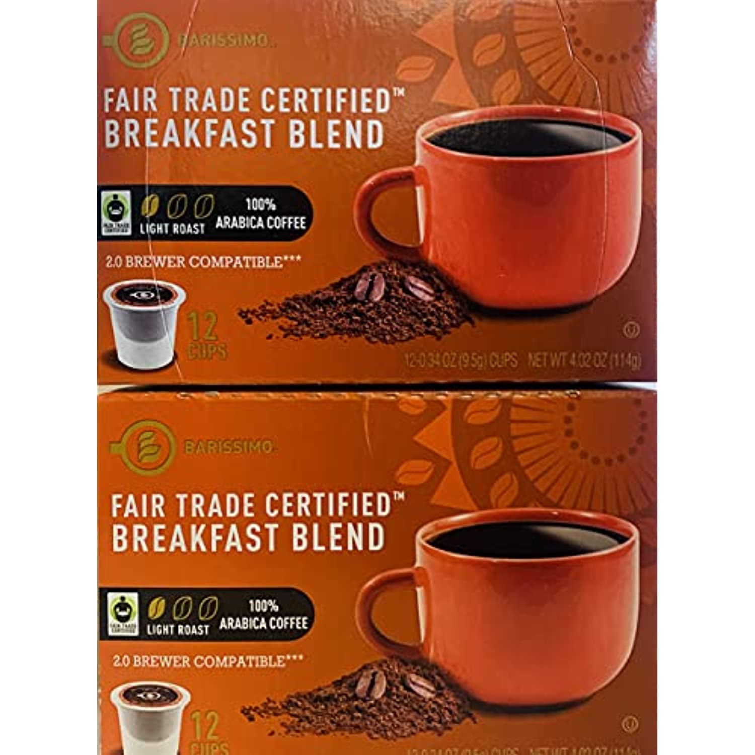 Barissimo Breakfast Blend Light Roast Coffee Fair Trade Certified