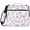 Purple Wildflower Pattern, variant on Zipper Binder with Shoulder Strap 2 inch 3 Ring Waterproof File Folder Organizer Bag 500 Sheet Pink and White Flowers