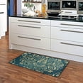 thumbnail image 5 of Area Rugs Carpet for Bedroom Floor Kitchen Rugs Euro Sham Navy Paisley Floral India Door mat Bedside Runner Rug Living Room Washable Non Slip 39×20in, 5 of 7