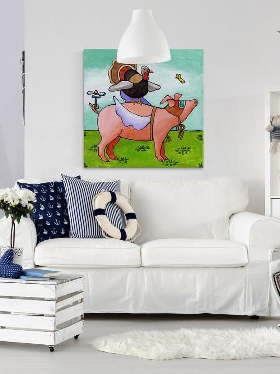 "Tom's Herculean Task" Painting Print on Wrapped Canvas