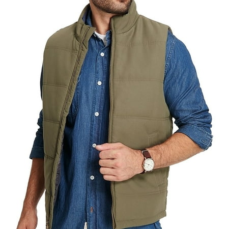 - Weatherproof Mens Large Puffer Mock Neck Vest Jacket