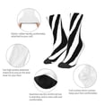 thumbnail image 3 of Honeii Zebra Print Children's Colorful Socks,Unisex Kids and Toddlers' Cushioned Sock,Kids Athletic Crew Socks,for Everyday Wear and Sports, 3 of 5