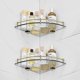 thumbnail image 3 of Bathroom Shelves, Bathroom Glass Corner Shelf Wall Mounted ,tempered Glass Shelf For Storing Shower, 3 of 5